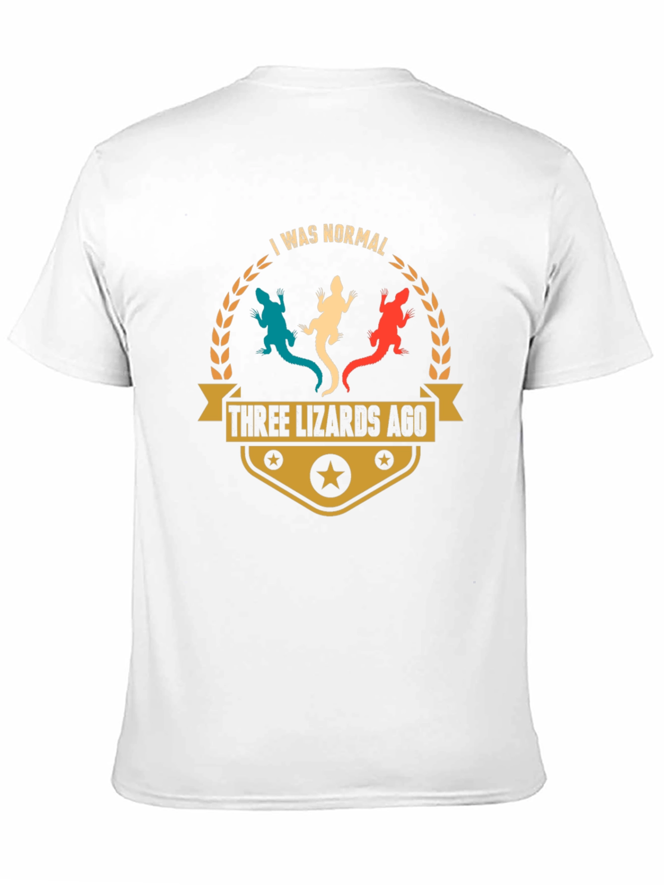 Camiseta Hombre Tres Lagartos Atrás Casual