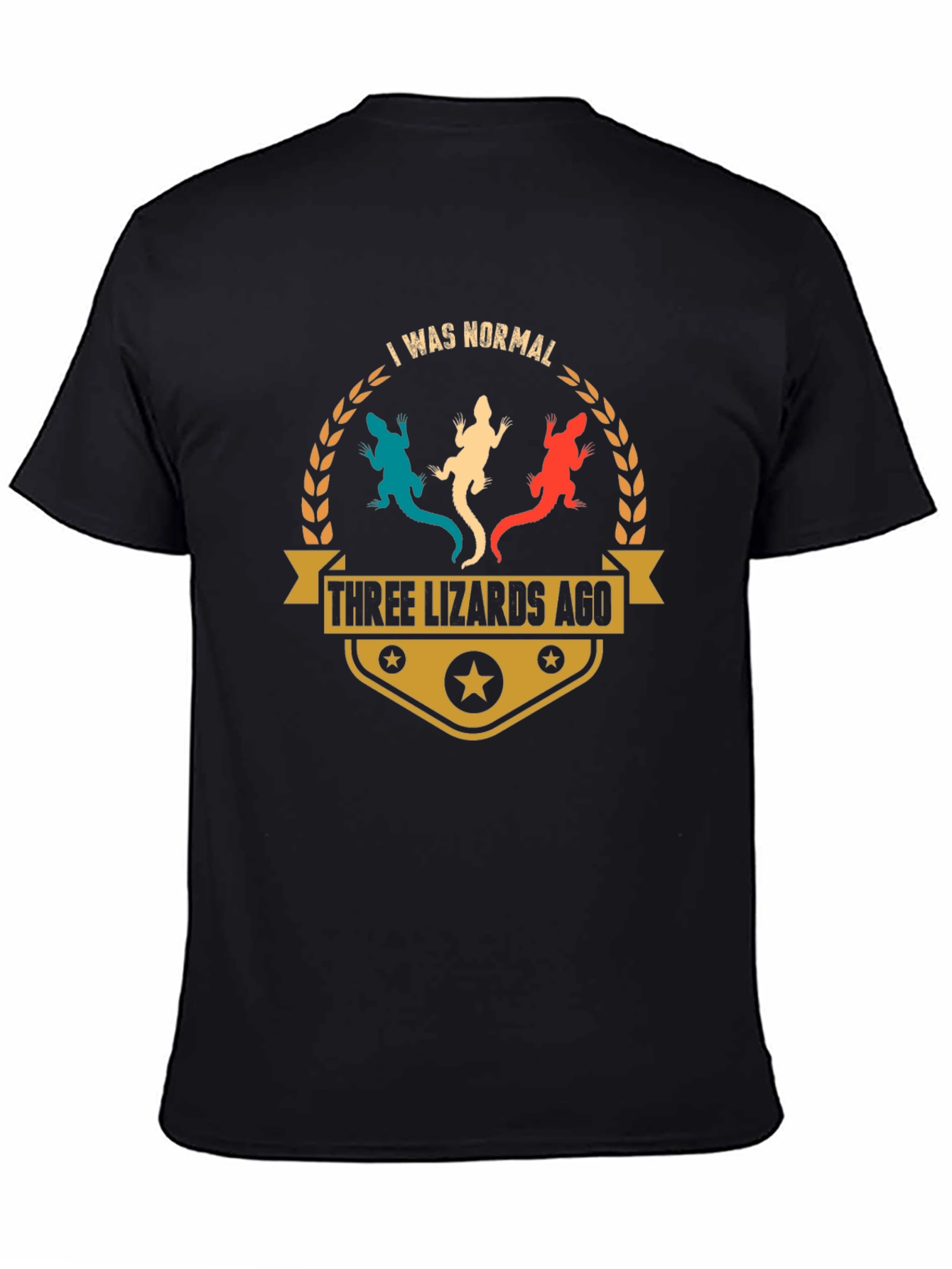 Camiseta Hombre Tres Lagartos Atrás Casual