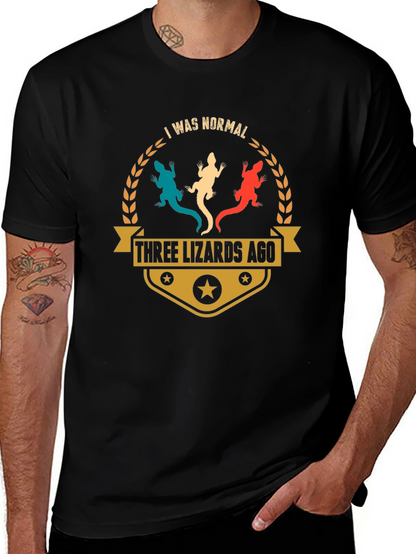 Camiseta Hombre Tres Lagartos Atrás Casual