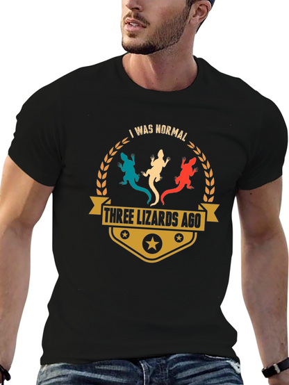 Camiseta Hombre Tres Lagartos Atrás Casual