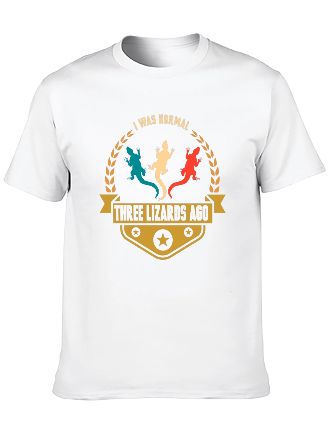 Camiseta Hombre Tres Lagartos Atrás Casual