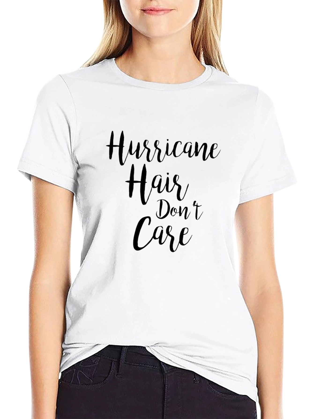 Camiseta Negra Hurricane Hair Dont Care