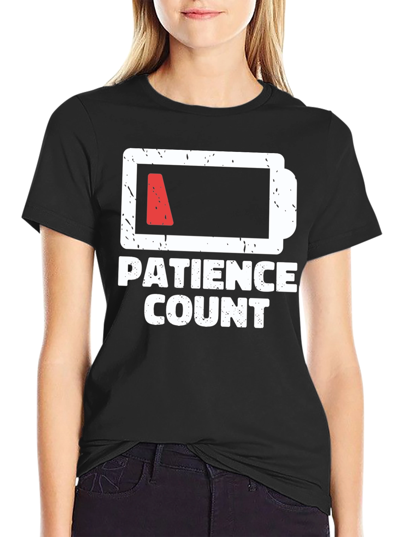 Camiseta Negra: Paciencia en Cuenta Regresiva