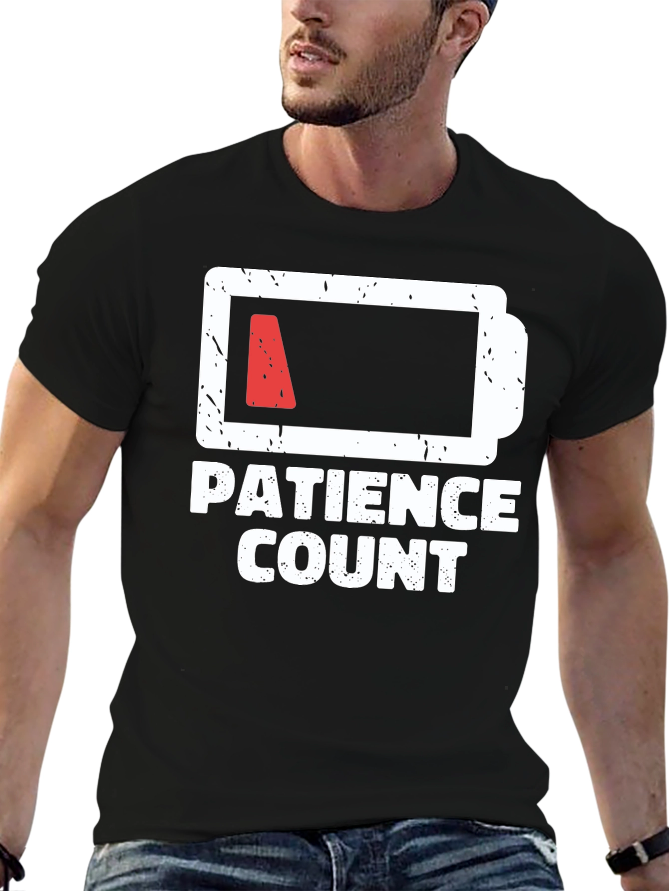 Camiseta Negra: Paciencia en Cuenta Regresiva