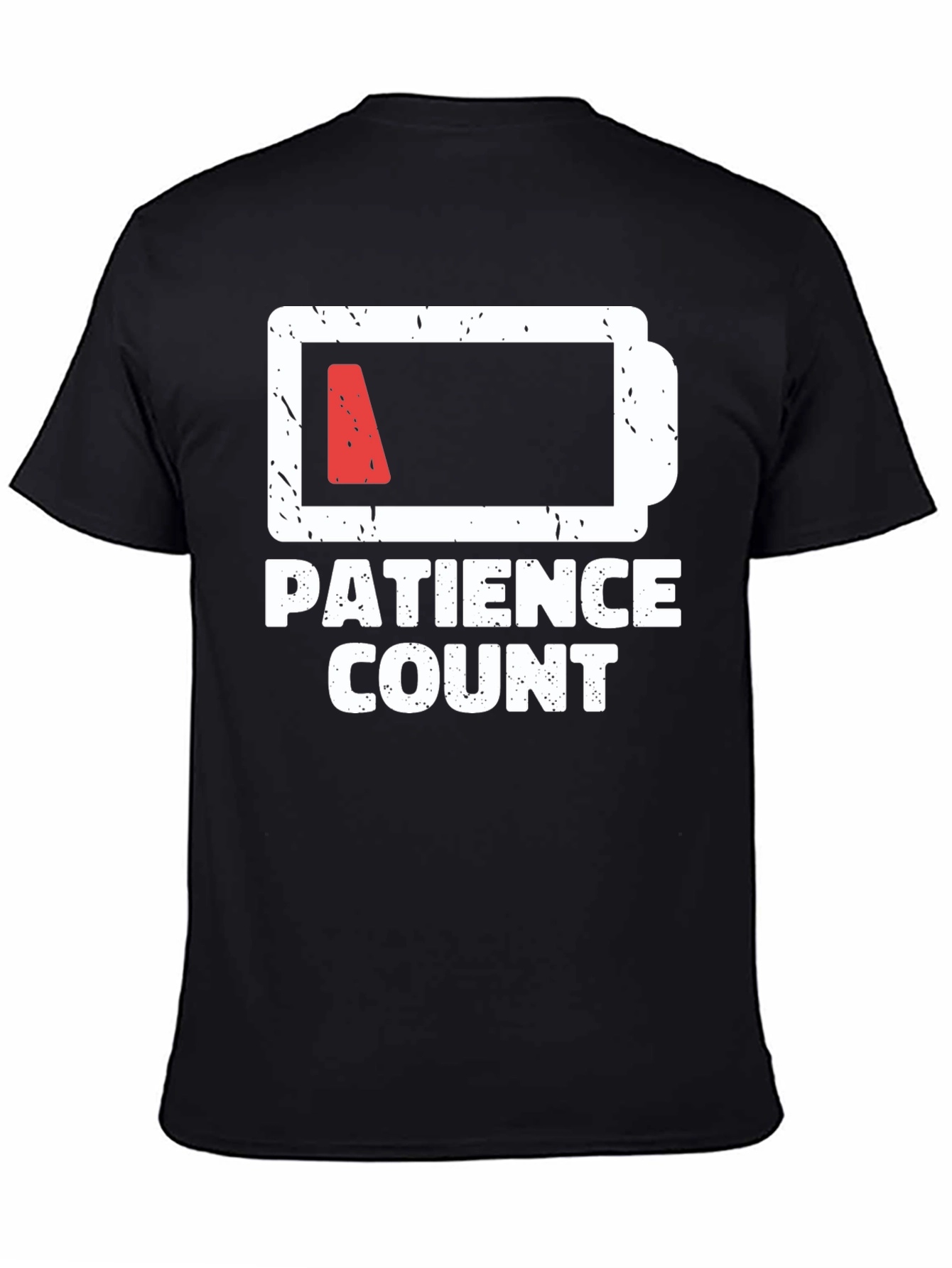 Camiseta Negra: Paciencia en Cuenta Regresiva