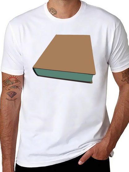Camiseta Negra con Diseño de Libro Clásico