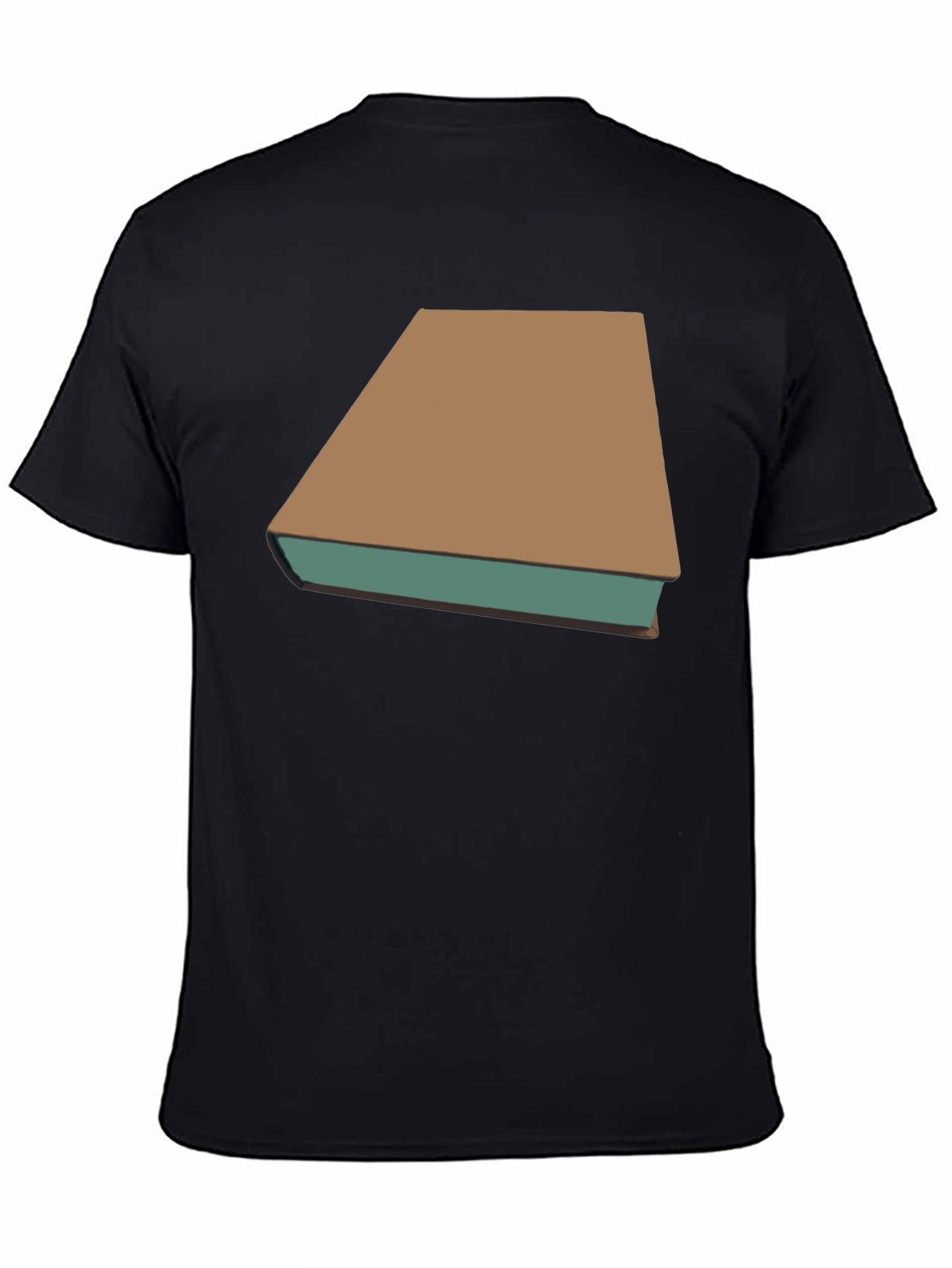 Camiseta Negra con Diseño de Libro Clásico