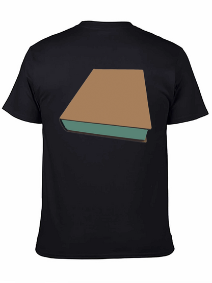 Camiseta Negra con Diseño de Libro Clásico