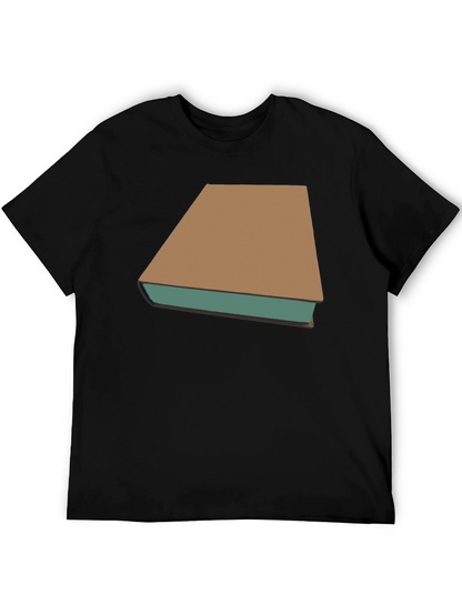 Camiseta Negra con Diseño de Libro Clásico