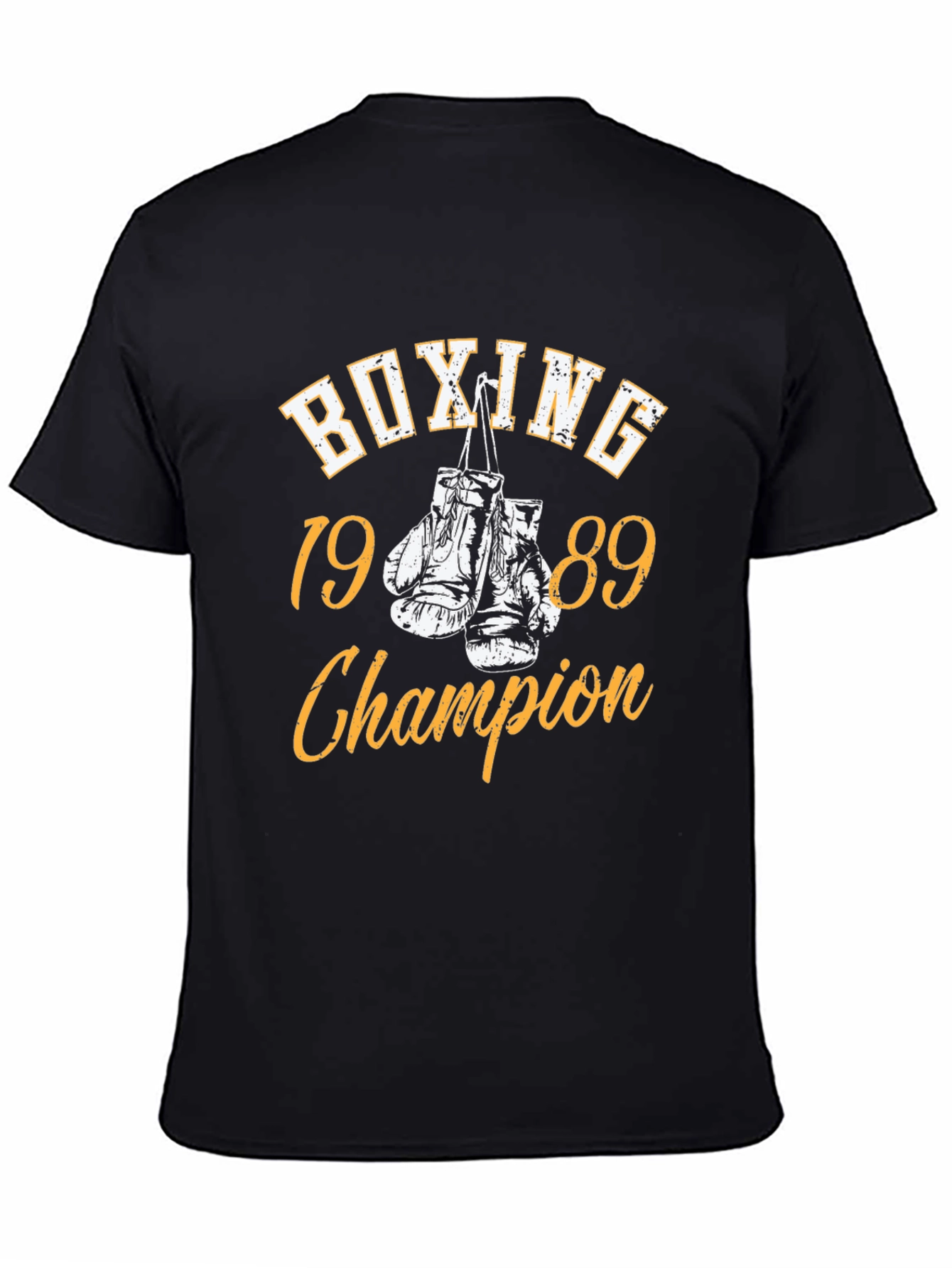 Camiseta Negra BOXING Champion 1989