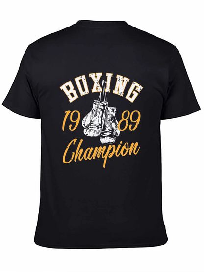 Camiseta Negra BOXING Champion 1989
