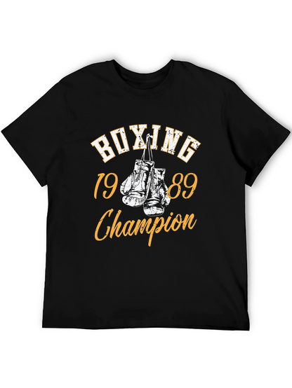 Camiseta Negra BOXING Champion 1989