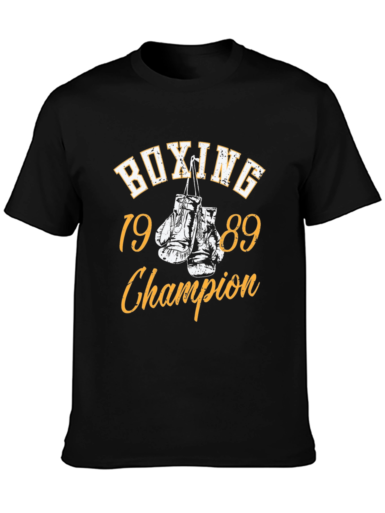Camiseta Negra BOXING Champion 1989