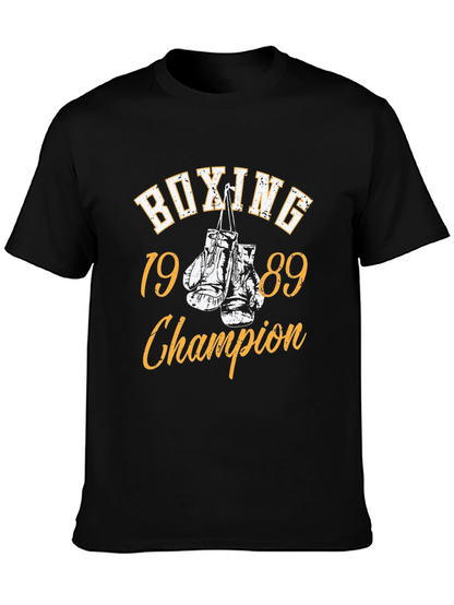Camiseta Negra BOXING Champion 1989