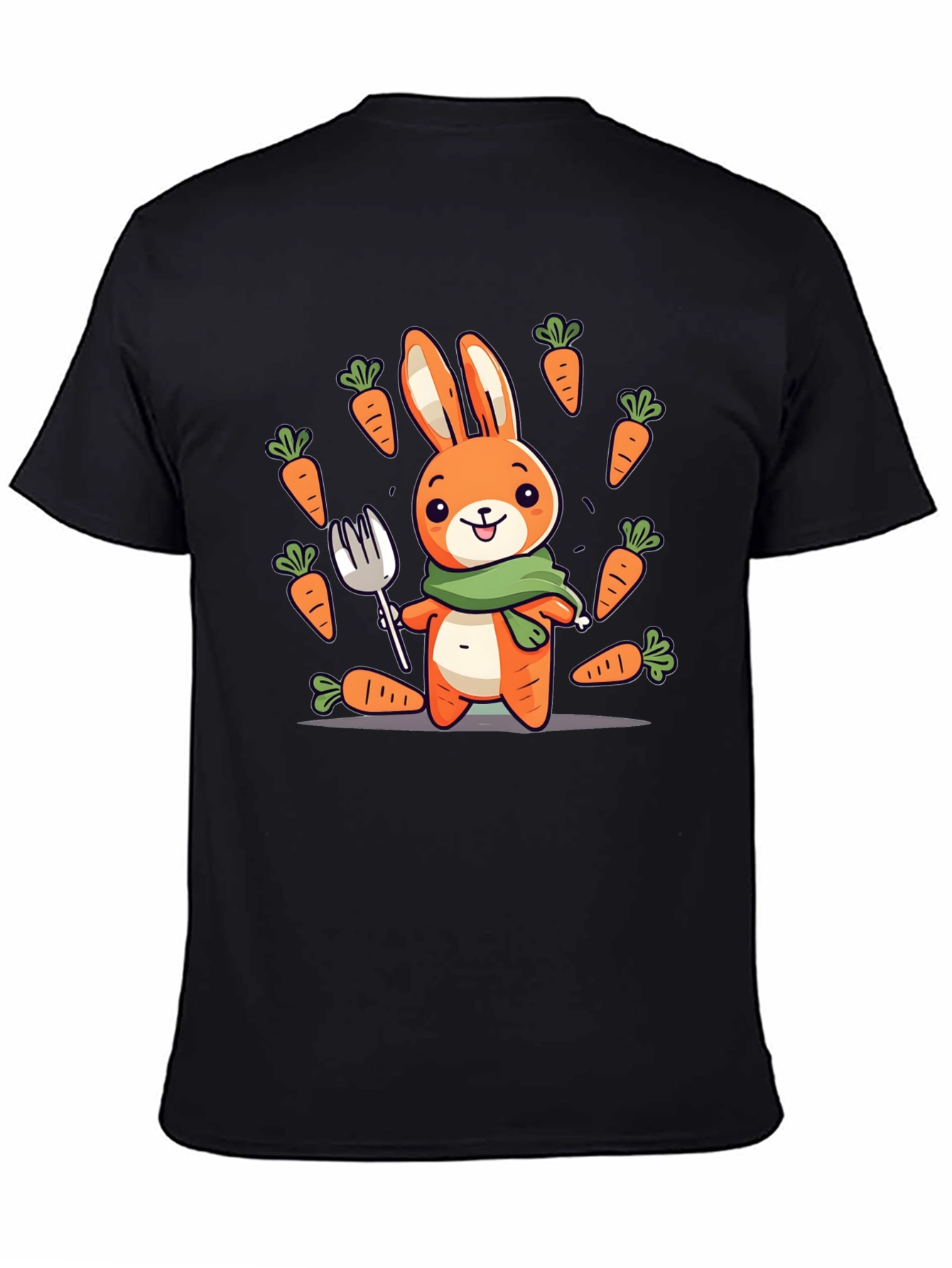 Camiseta Conejo Caricatura con Zanahorias