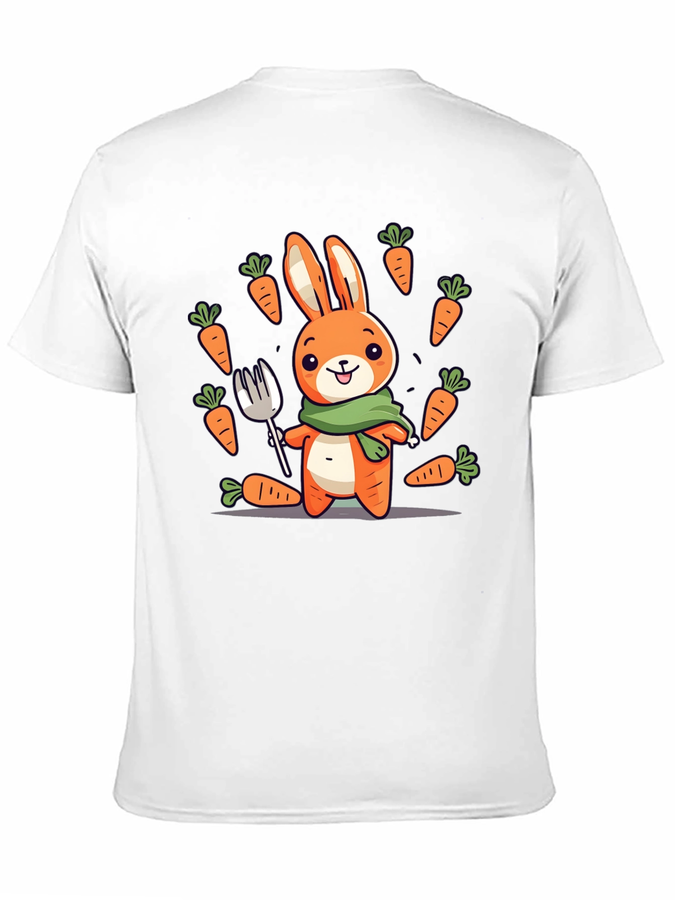 Camiseta Conejo Caricatura con Zanahorias