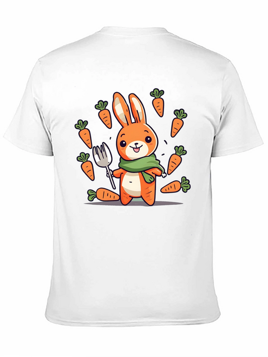 Camiseta Conejo Caricatura con Zanahorias