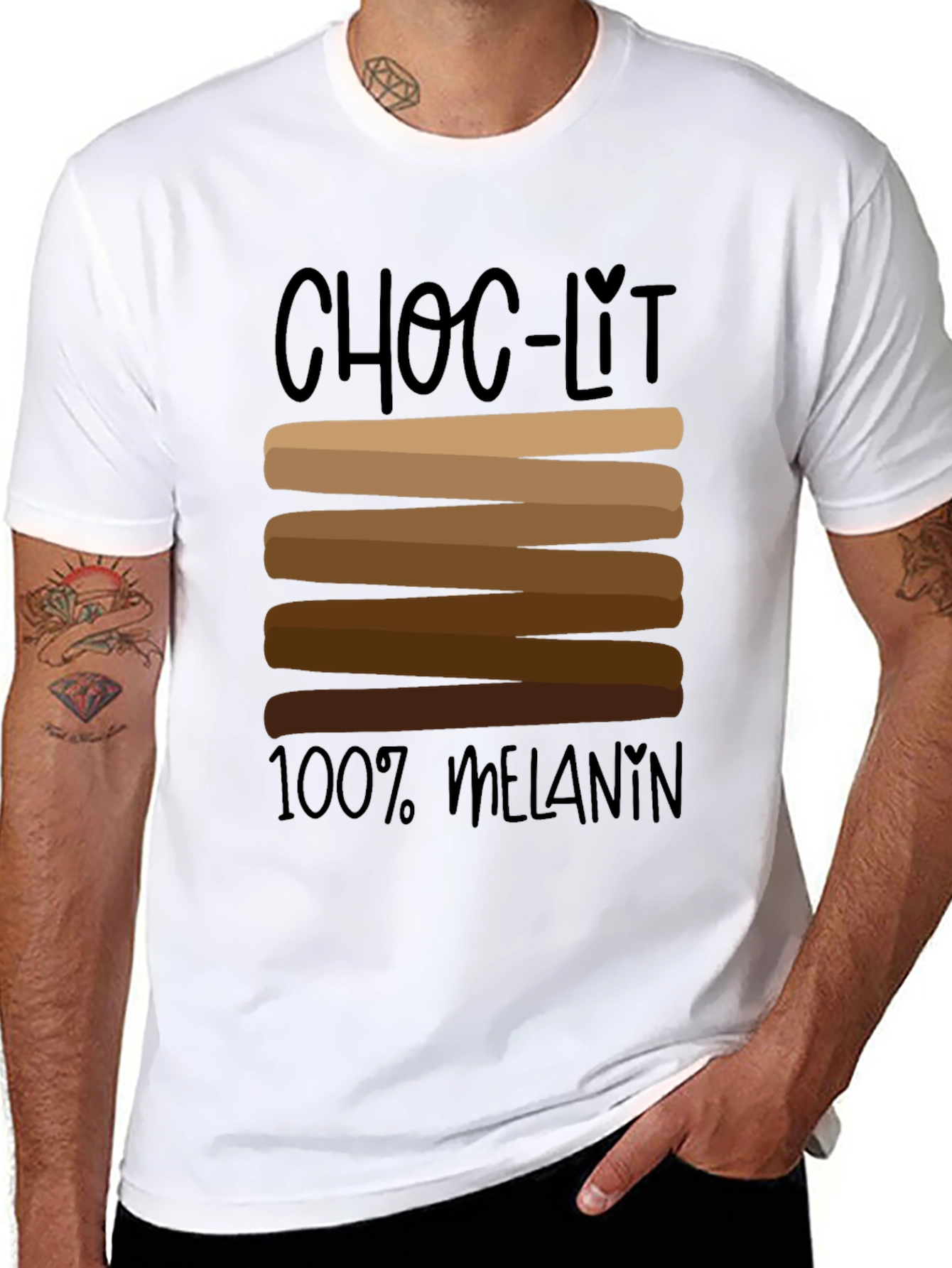 Camiseta Choc-Lit 100% Melanina