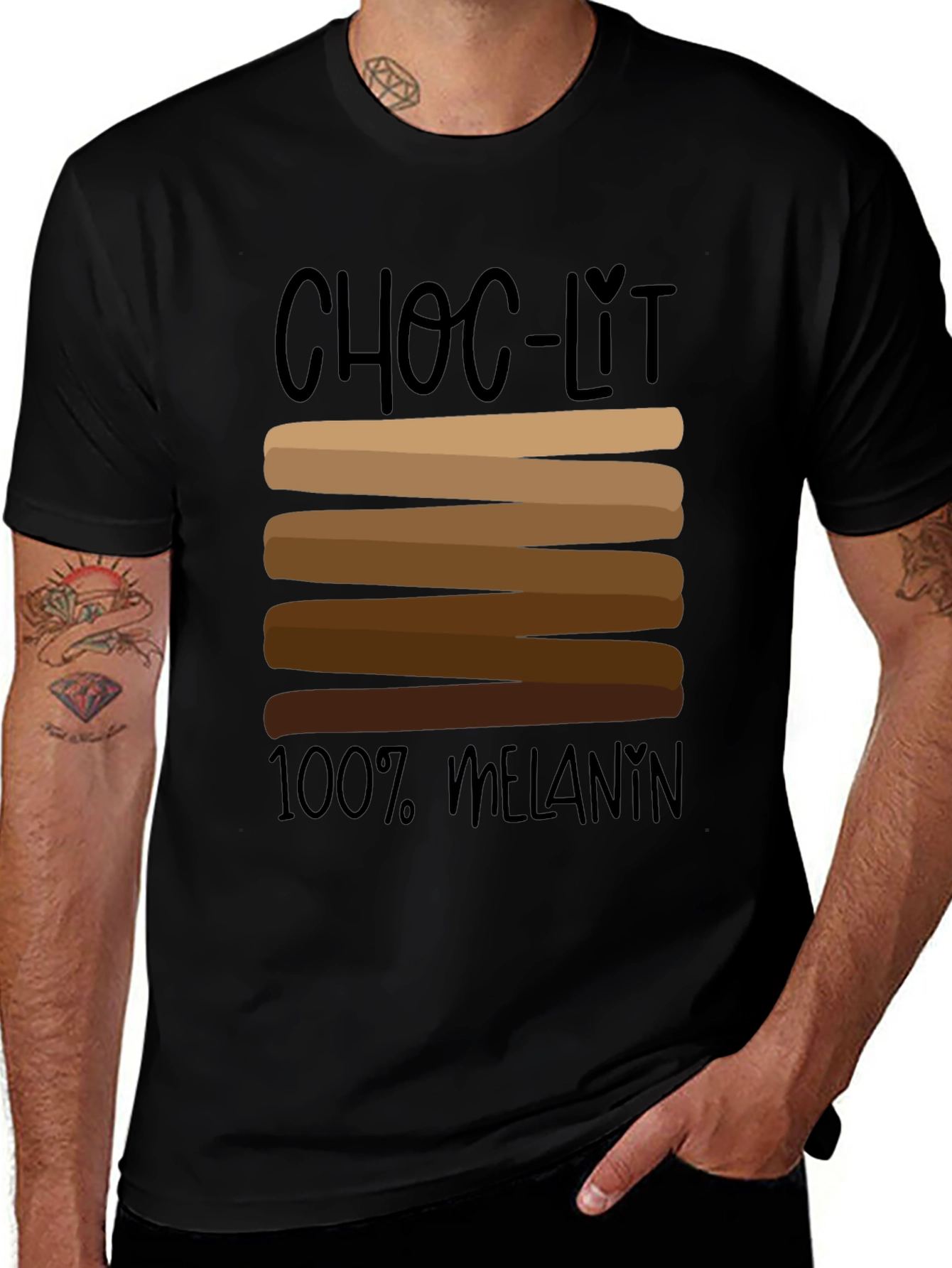 Camiseta Choc-Lit 100% Melanina