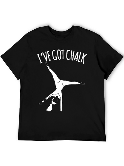 Camiseta Negra Gimnasia: Ive Got Chalk
