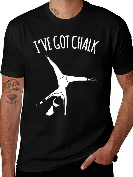 Camiseta Negra Gimnasia: Ive Got Chalk