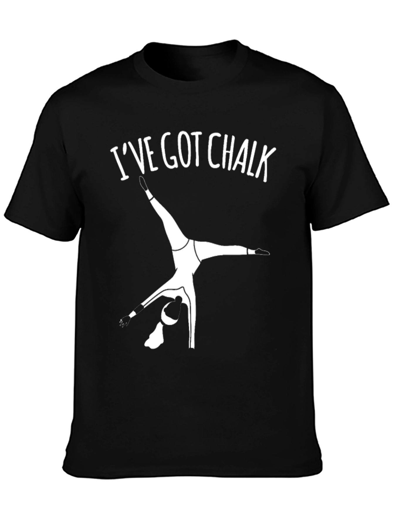 Camiseta Negra Gimnasia: Ive Got Chalk
