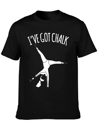 Camiseta Negra Gimnasia: Ive Got Chalk