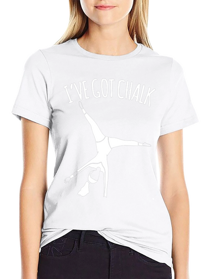 Camiseta Negra Gimnasia: Ive Got Chalk