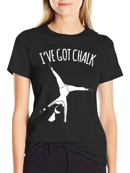 Camiseta Negra Gimnasia: Ive Got Chalk