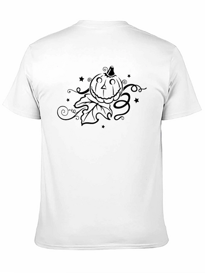 Camiseta Negra con Diseño de Calabaza Halloween