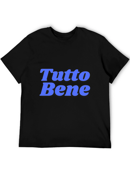 Camiseta Negra con Texto Tutto Bene