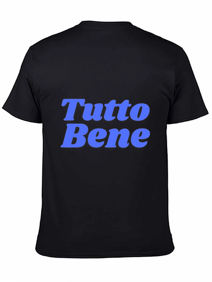 Camiseta Negra con Texto Tutto Bene