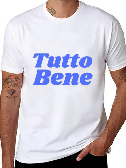 Camiseta Negra con Texto Tutto Bene