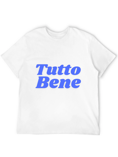 Camiseta Negra con Texto Tutto Bene