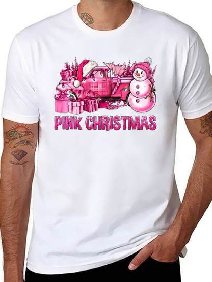Camiseta Navidad Rosa