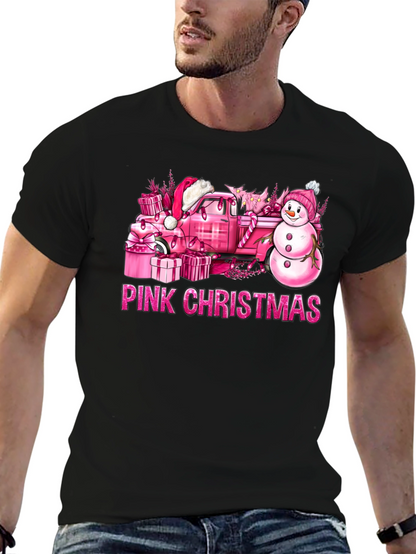 Camiseta Navidad Rosa