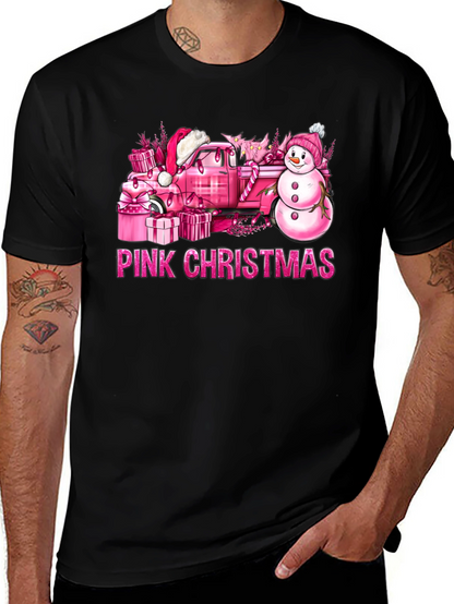 Camiseta Navidad Rosa