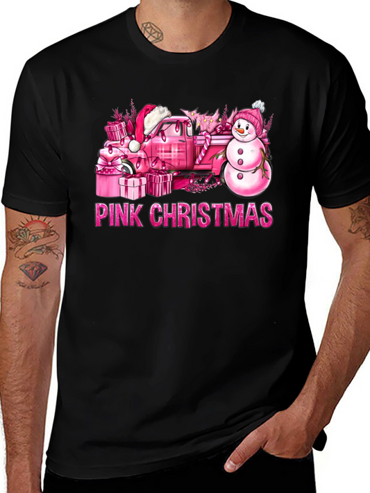Camiseta Navidad Rosa
