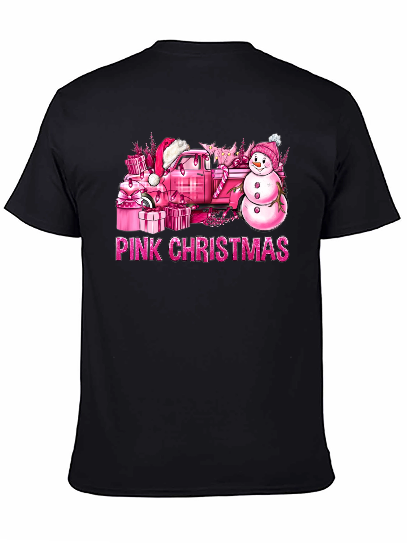 Camiseta Navidad Rosa
