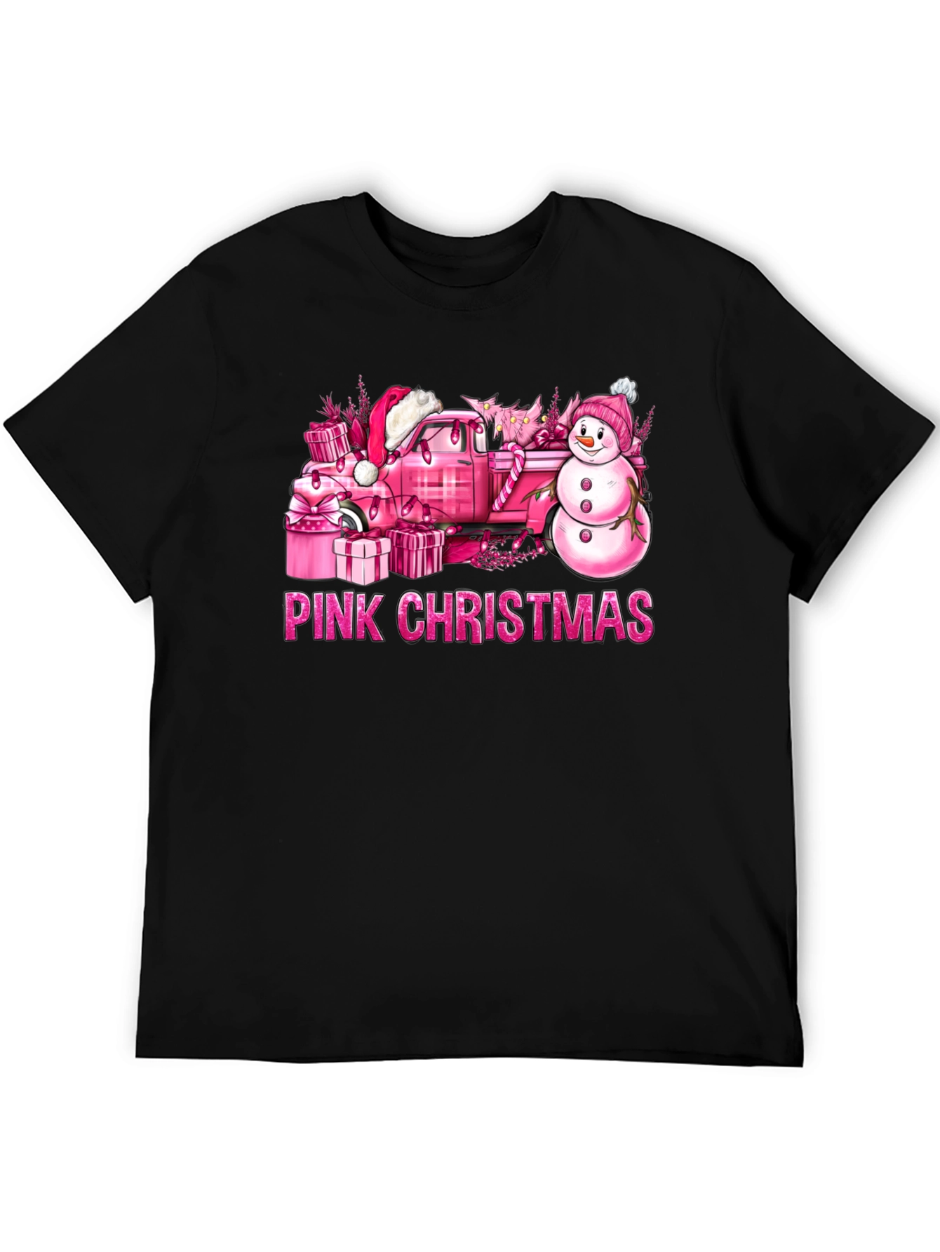 Camiseta Navidad Rosa