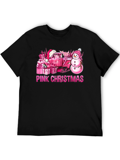 Camiseta Navidad Rosa