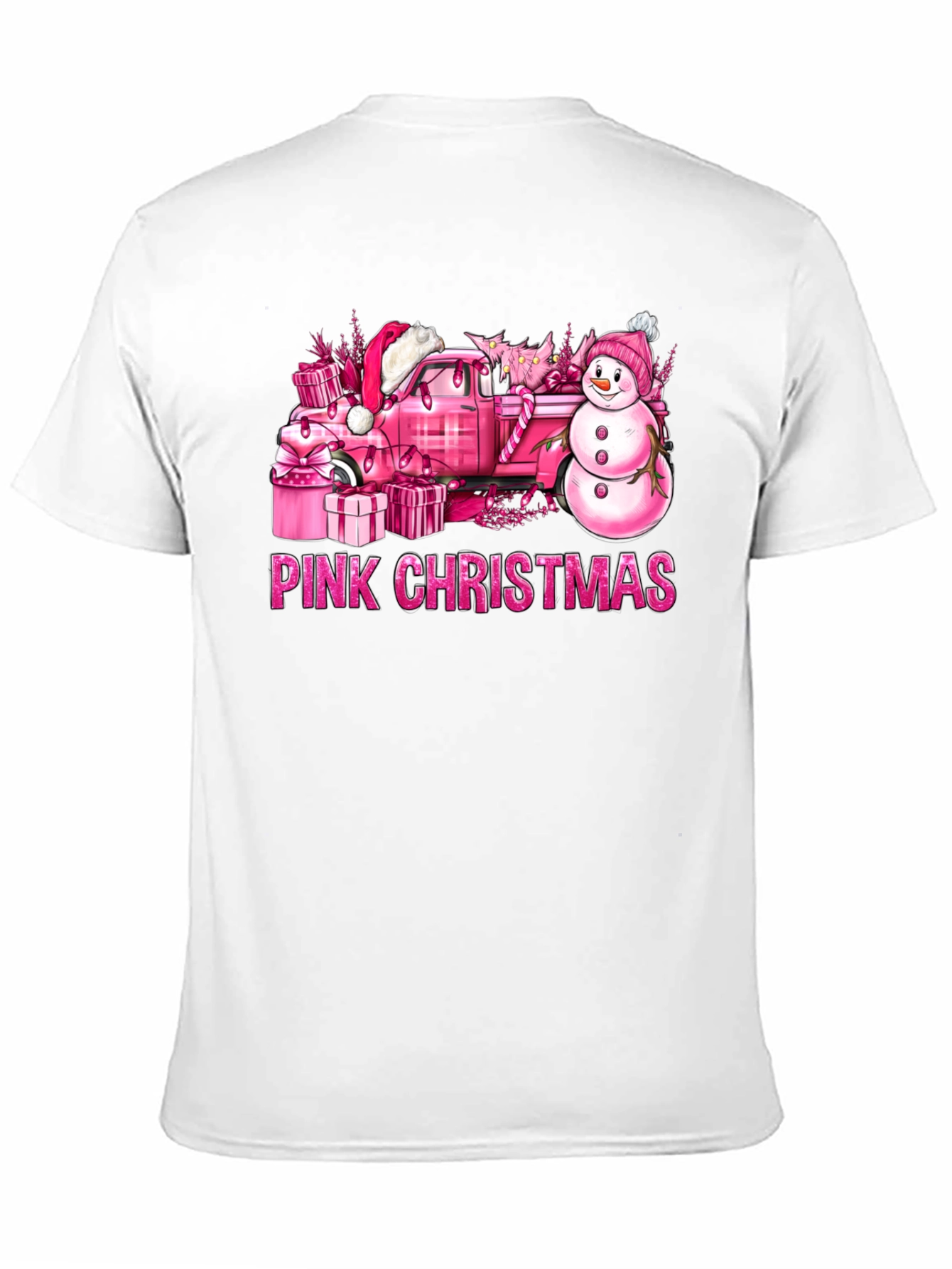 Camiseta Navidad Rosa