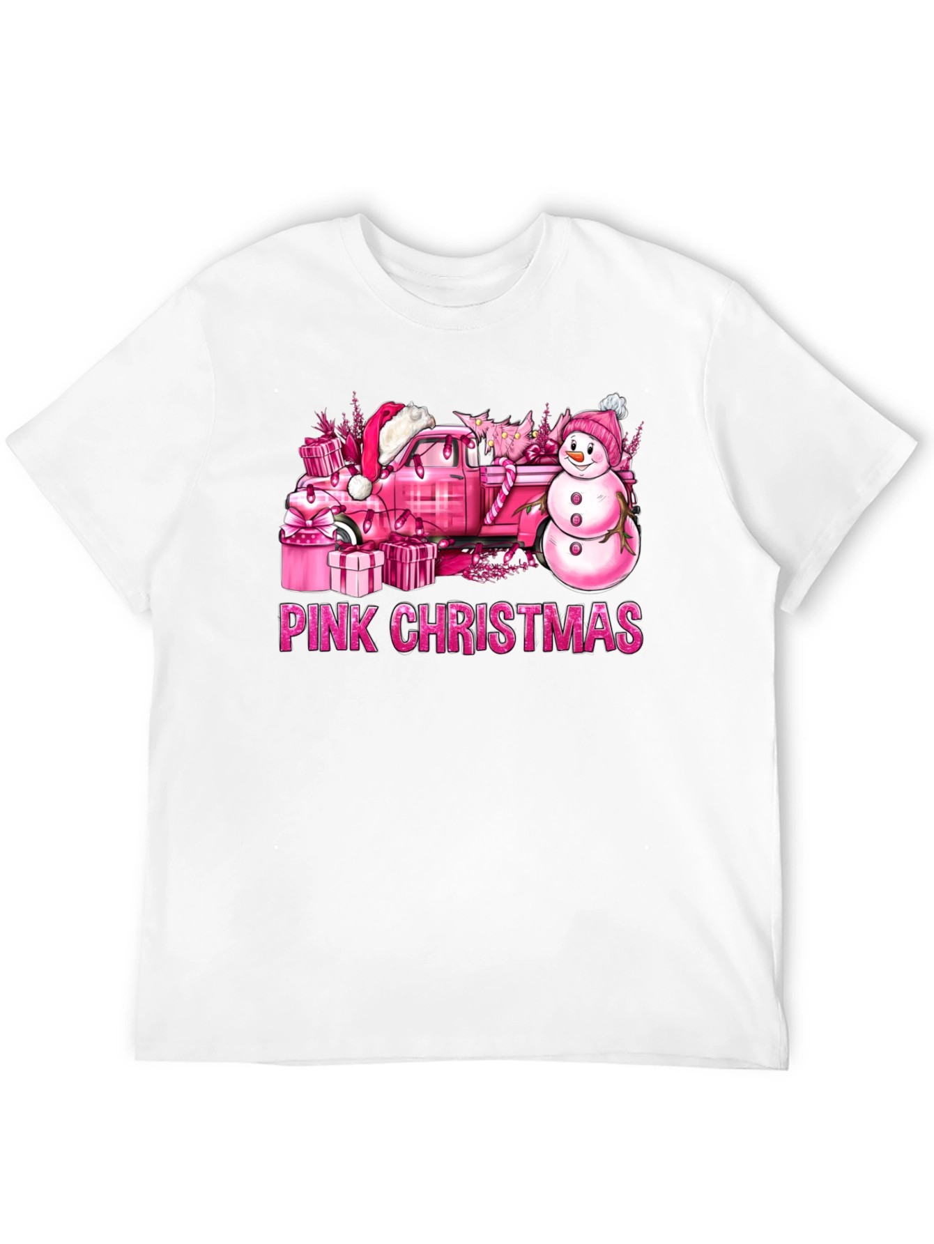 Camiseta Navidad Rosa