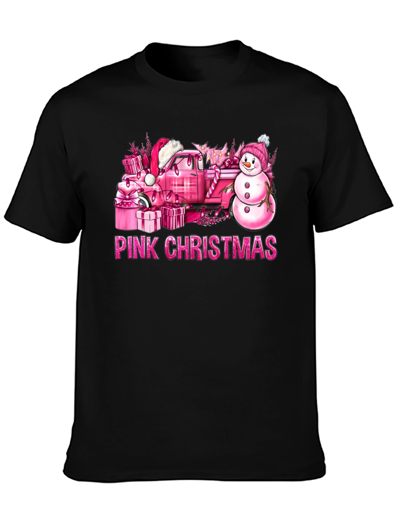 Camiseta Navidad Rosa