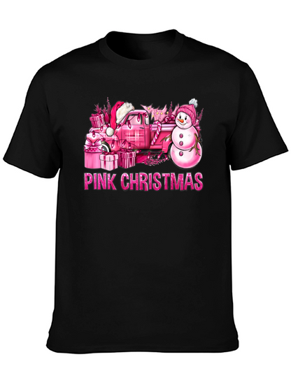 Camiseta Navidad Rosa