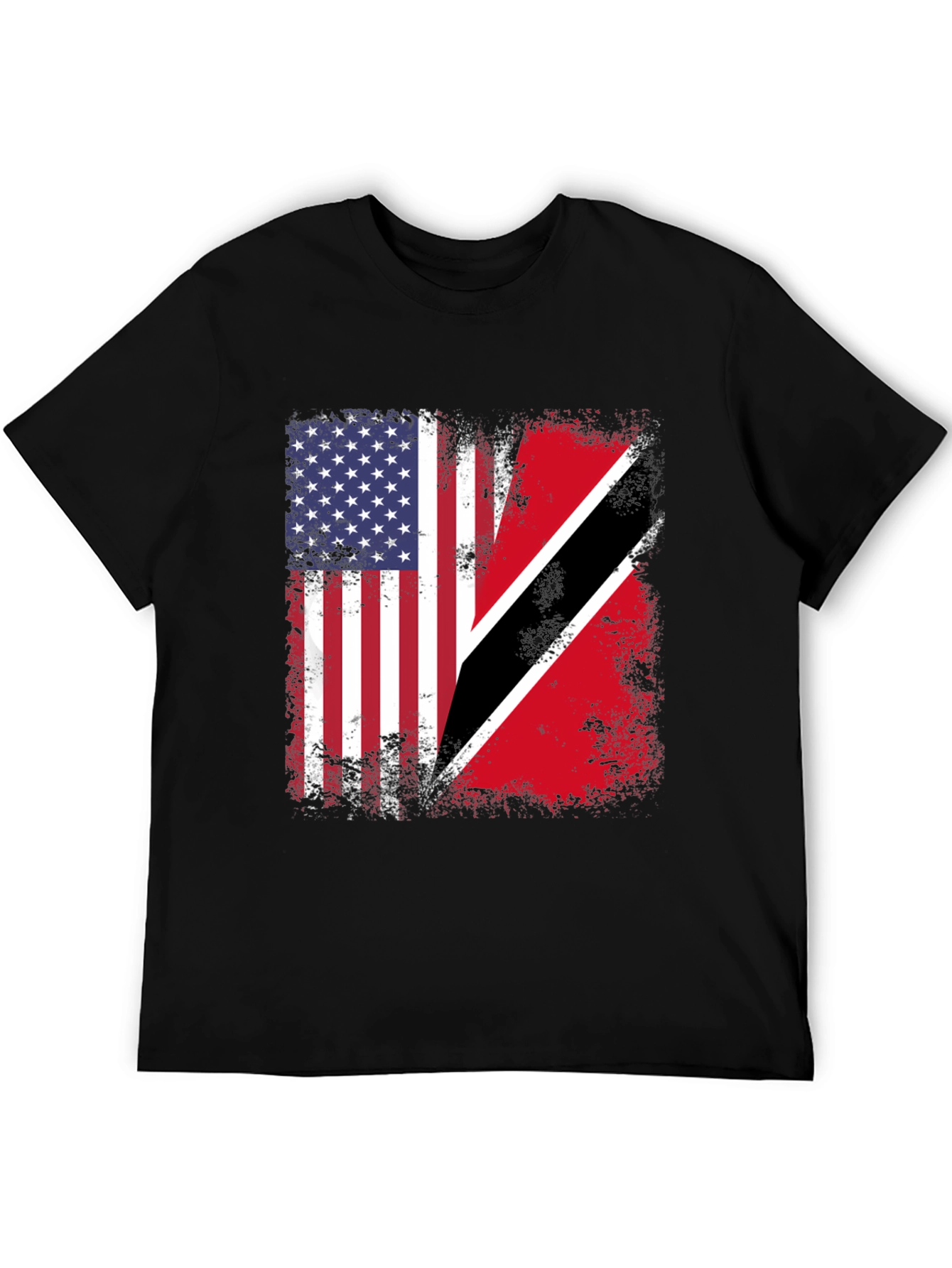 Camiseta Bandera EEUU y Trinidad y Tobago