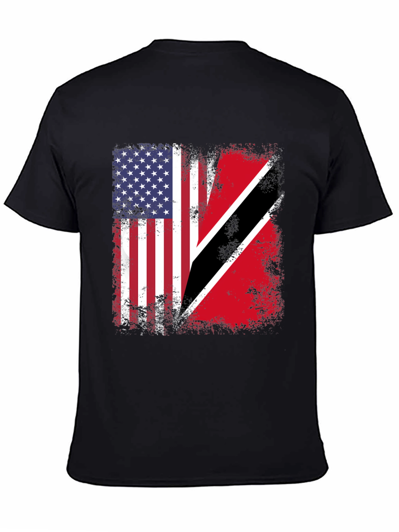 Camiseta Bandera EEUU y Trinidad y Tobago