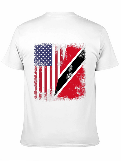 Camiseta Bandera EEUU y Trinidad y Tobago