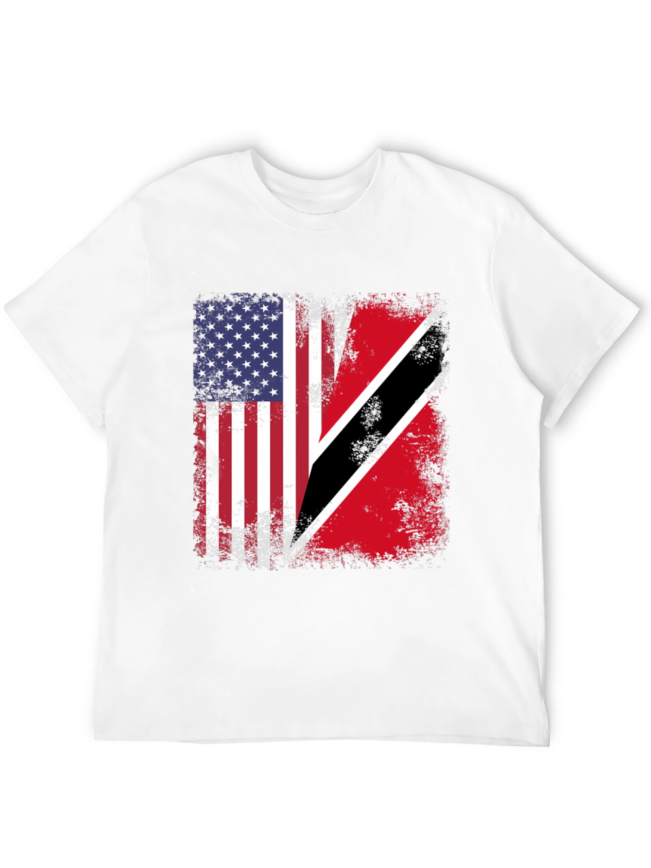 Camiseta Bandera EEUU y Trinidad y Tobago