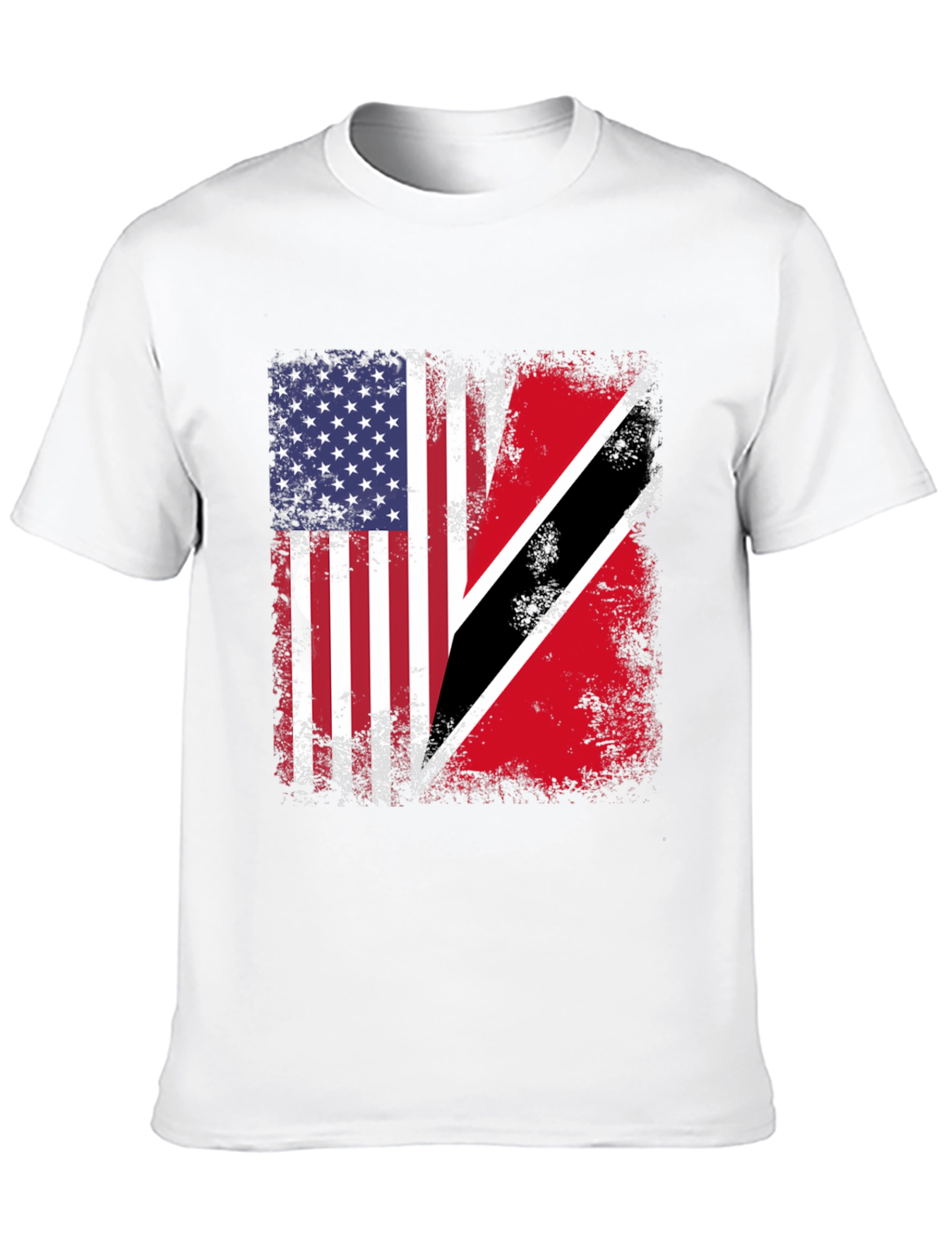 Camiseta Bandera EEUU y Trinidad y Tobago